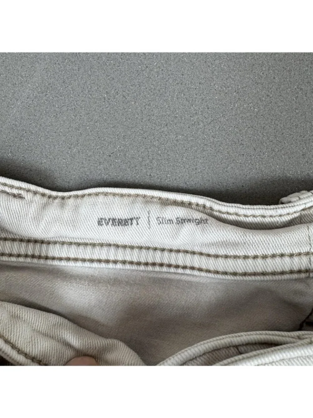AG Adriano Goldschmied Jeans Mens Size 40x32 Beige Everett Slim Straight